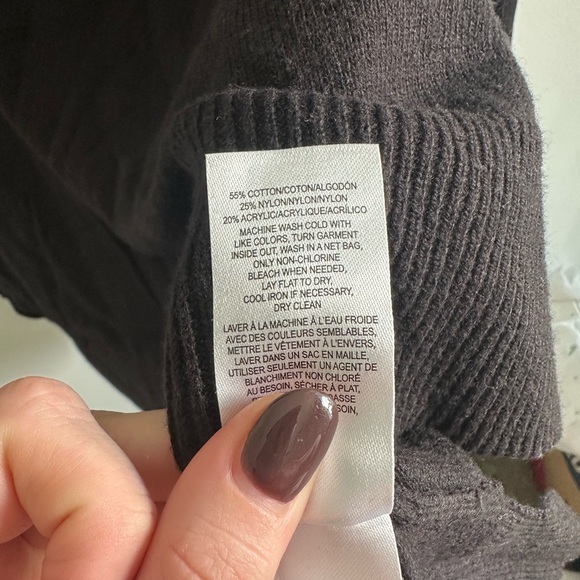 Lucky Brand Black V-Neck Cotton Sweater size XXL - Picture 5 of 5